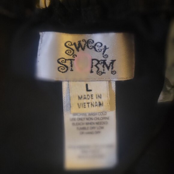 Lovely Floral Gathered Halter w/Cinched Waist and Tiem Back Mini Dress - Size L - Picture 8 of 12